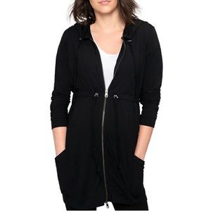 Black Maternity Hoodie